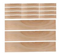 20 Pièces Planches de Bois Rectangulaires en Pin pour Bricolage | Format 8x1,6x0,2 Pouces, Surface Lisse et Polie, pour Peinture, Gravure et Maquettes