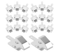 20 Pièces Plaque de Borne de Contact Batterie 9v | Connecteur Pile, Remplacement pour Appareils Compacts, Fixation Sûre et Réutilisable, Finition Argentée