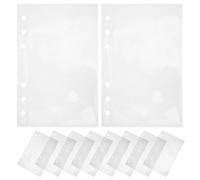 20 Pièces Pochettes Transparentes A6 Feuilles Perforées Plastique | Recharge pour Autocollants et Cartes Postales, Protection Photos, Rangement Organisé pour Albums