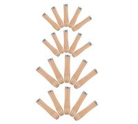 20 Pièces Poignée de Barbecue Isolée en Bois pour Broch | Protection Thermique, Remplacement Facile, Finition Antidérapante, Bois et Fer, Dîners Familiaux et Sorties