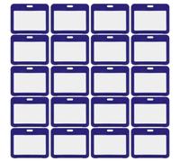 20 Pièces Porte-badge Fenêtre Transparente Format Compact | Coque Dure Résistante, Accès Rapide, Surface Lisse, Pochette Porte-cartes pour Badges Professionnels
