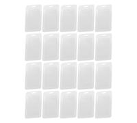 20 Pièces Porte-badge Transparent Double Face en Pp | Léger et Résistant, Format Portable, Usage École et Travail, Protège Vos Cartes au Quotidien