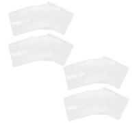 20 Pièces Porte-badge Transparent Horizontal Modèle 033 PVC | Protection Étanche, Lecture Facile, Fentes et Trous Prépercés, pour Cartes et Documents, École