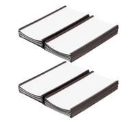 20 Pièces Porte-étiquettes Magnétique Blanc à Insertion de Carte | Inserts Papier Remplaçables, Fixation Aimantée Réutilisable, pour Portes de Réfrigérateur et Étagères D'entrepôt
