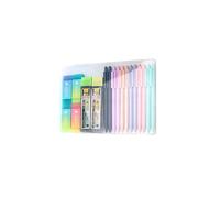 20 Pièces Porte-mine Ergonomique, 0.5/0.7mm Coffret de Porte Mines Pastel, Poignée Triangulaire Colorée Set de Crayons Mécaniques, Set de Crayons Automatiques pour Dessiner Écrire des Croquis
