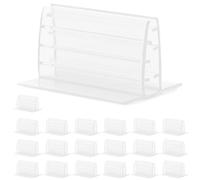 20 Pièces Porte-panneaux Adhésif PVC Mini Support de Panneau | Porte Addition, Carte Billet, Accessoires Photo, Présentoir pour Cartes de Visite, Suppt Anti-affaissement