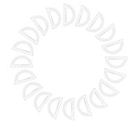 20 Pièces Rapporteur Semi-circulaire en Plastique à 180 Degrés | Double Échelle, Lecture Claire des Lignes et Angles, Léger et Résistant aux Pliures, pour École