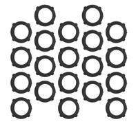 20 Pièces Rondelle D’étanchéité en Caoutchouc Noir | Résistance à Corrosion, Compatibilité Polyvalente, Remplacement Utile, pour Arrosage du Jardin et Équipements Extérieurs