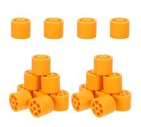20 Pièces Rouleau Guide ABS Jaune pour Plaqueuse de Chants, Support Stable | Alimentation Régulière des Matériaux, Surface Lisse, pour Carrelage et Travaux D’agencement Professionnels ou Domestiques