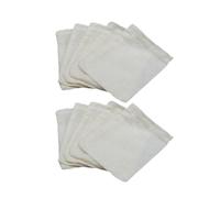 20 Pièces Sachet à Thé en Coton à Cordon, Filtre Léger 8x10 CM | Usage sans Métal, Fermeture à Cordon, pour Herbes, Épices, Bureau et Paquet