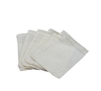 20 Pièces Sachet de Thé en Coton Blanc à Remplir | Filtre Léger et Portable, Usage Multi-emploi, pour Infusion, Sachets Aromatiques, Entretien Réduit
