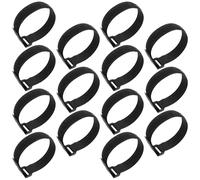 20 Pièces Sangles de Fixation Réutilisables pour Extincteur en Nylon Noir | Fermeture Autoagrippante, Installation sans Outils, Maintien Polyvalent pour Câbles, Armoires de Sécurité Incendie, Camions
