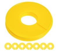 20 Pièces Séparateurs de Garde-robe Ronds en Plastique | Jaune, Forme Circulaire à Fente, Léger et Réglable, pour Boutiques et Portants de Vêtements