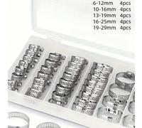 20 pièces Serre-tube réglables et flexibles, en acier inoxydable 201 avec fixation, ensemble de serre-câbles pour DIY, anti-rouille Taille UniqueAcier inoxydable