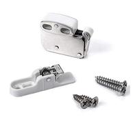 20 Pièces SO-TECH® Loqueteaux à Ressort Loqueteaux pour Porte Mini Latch avec Plaque de Retenue - Version Améliorée - Acier Galvanisé