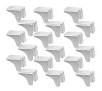 20 Pièces Support D’étagère à Clips en Fer Argenté, Ouverture 7mm | Installation Facile, Compatibilité, Usage Bureau et Rangement, Design Élégant, Lot Discret