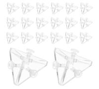 20 Pièces Support Triangulaire Transparent en Acrylique | Montage en Angle, Stabilité Renforcée, Vis et Écrous Inclus, Lot de Liaison D'éléments