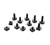 20 pièces taille 4.5X4.5mm interrupteur tactile 4.5 * 4.5 * 3.5-10mm interrupteurs à boutons