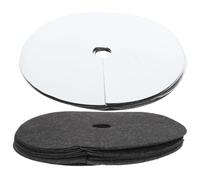20 Pièces Tapis de Protection pour Arbres Rond en Non Tissé | Jardinage Extérieur, Bâche de Sol Paillis, Usage Verger, Effet de Désherbage, Matériau Non Tissé