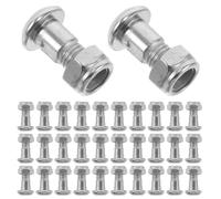 20 Pièces Vis de Fixation pour Coupe-branches en Acier Inoxydable à | Remplacement pour Entretien D’outils de Jardinage, Réglage Rapide de Tension, Boulon Pivot et Rondelle Argentés
