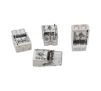 20 pièces Wago 2273-202 Boîte de jonction COMPACT Ø 0,5-2,5 mm², 2 pôles, transparent/blanc