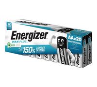 20 Piles Alcalines AA / LR6 Energizer Max Plus