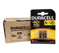 20 piles alcalines Duracell Security LR1 1,5V MN9100 boîte de 10 x 2 blisters