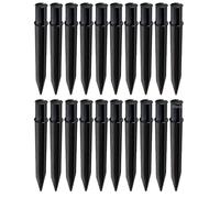 20 piquets pour Torches solaires, Pointes en Plastique pour Jardin, 8,1 in / 20,7 cm, RoHS, pour Tube Rond, connecteur à fiche anticorrosion, pour Flammes extérieures