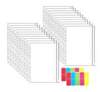 20 Pochettes A4 Perforées 11 Trous avec Zip Transparentes | PVC résistant, format 31 x 24 cm, pour classeurs 2/3/4 anneaux, rangement documents, factures, photos, bureau école maison
