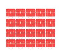 20 sacs fourre-tout d'emballage floral Pour Maison | Chaîne mignonne boîte en papier for sac à main, petites boîtes à fleurs for les arrangements de Bouquets(Red)