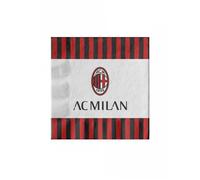 20 Serviettes en papier AC Milan 33 x 33 cm