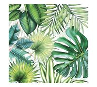 Ambiente Serviettes de table/fête/fête env. 33 x 33 cm - Feuilles tropicales - Idéal comme cadeau