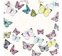 20 serviettes papillons 33x33cm - ambiente 13310000 Multicolore G