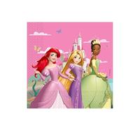 20 Serviettes Princesses Disney 33 x 33 cm - Rose