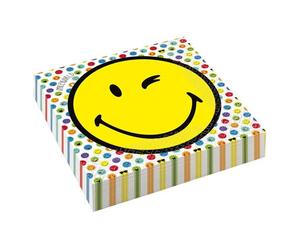 20 SERVIETTES SMILEY EMOTICONES