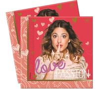 20 Serviettes Violetta passion