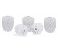 20 têtes de brosse WC, brosses WC en vrac, filetage 12 mm, accessoires de salle de bains, têtes de brosse de rechange, diamètre 8 cm, blanc