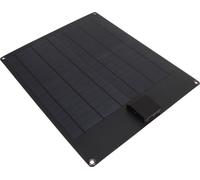 20 W 5 V 12 V Panneau solaire générateur d'électricité monocristallin avec deux sorties, kit chargeur de batterie pour voiture, bateau, remorque, camping-car, noir
