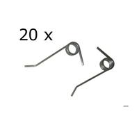 20 X ressort / pine pour scarificateur WOLF-Garten VS 302 E (VS302E) / VA 303 E (VA303E)