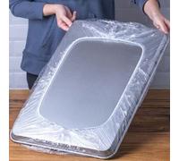 200/100/50/30/10 pièces Film étirable pour plateau, couvercle de conservation alimentaire anti-poussière, anti-humidité et imperméable, gadget de conservation de la fraîcheur pour la cuisine 100 pièce