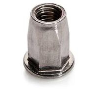 200 Ecrous à Sertir Hexagonaux Tête Plate GOFIX M8 x 16.5 mm - Inox - D-Work