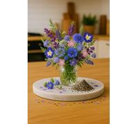 200 Graines de Fleurs d'Été - Mélange de Teintes Bleues - 10 Variétés - Fleur Bleu Jardin Bouquet - 382