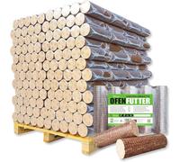200 kg : Palette de 20 sacs de 10 kg de briquettes de bois compactées Nestro, adaptées pour cheminée, poêle à bois, chauffage, bois de chauffage, allume-feu. Briquettes de bois compactées premium et é