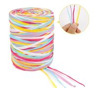200 m - Multicolore - Raphia - Pelote de papier raphia - Ruban cadeau en raphia naturel - Ruban cadeau