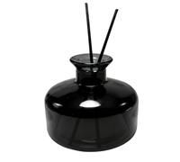 200 ml Flacon vide rechargeable en verre rond pour aromathérapie, contenant de stockage en verre pour parfum, accessoires de parfum pour bricolage, bâtonnets diffuseur de remplacement, décoration