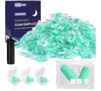 200 Pair Bouchon D'oreille Pour Dormir,bouchon Oreilles Bruit Snr 38 Db,réutilisables Boule Quies En Éponge Souple, Bouchons Doreilles Anti Bruit Pour Dormir, Ronfler, Travailler