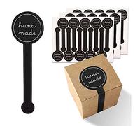 200 Pcs Autocollant Cadeau Long Style, Autocollants I'emballage Nourriture, Coffrets Cadeaux Autocollants D'étanchéité, de Mariage Étiquette D'autocollant Bouteille Couvercles Ruban D'étanchéité