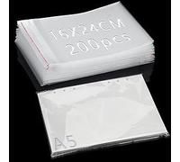 200 Pcs Sachet Plastique Transparent 24x16cm Sachet Bonbon Sac Auto Adhesif | Transparent Self-adhesive Sachet, Réutilisable, OPP Sac Cellophane, Emballage Sachets, pour Chocolats, Bijoux, Cadeau, Noel
