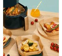 200 pièces/100 pièces/50 pièces/25 pièces/1 pièce Papier sulfurisé résistant à la chaleur pour friteuse à air, bol à graisse alimentaire, papier de cuisson carré en silicone 1 pièce,200 pièces,100 piè