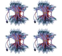 200 Pièces 4 M / 6,5 Mètres DC5V WS2811 Module de Lumière de Pixel LED Polychrome 12mm 15 cm Fils IP68 étanche
